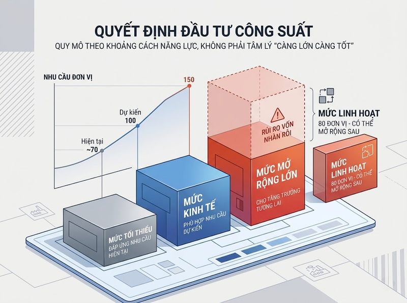 Yếu tố hoạch định đầu tư ảnh hưởng đến quy mô, thời điểm và ưu tiên